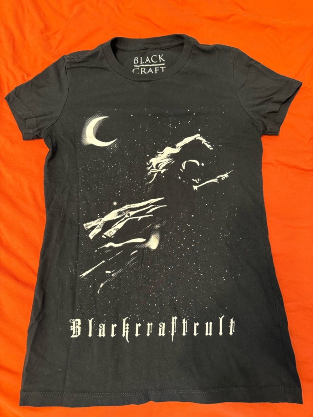 Blackcraft Cult Witch Moon Graphic Tee - Black & White sz small